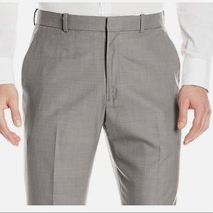 Perry Ellis Solid Twill Dress Pants , Brushed Nickel Core NWT